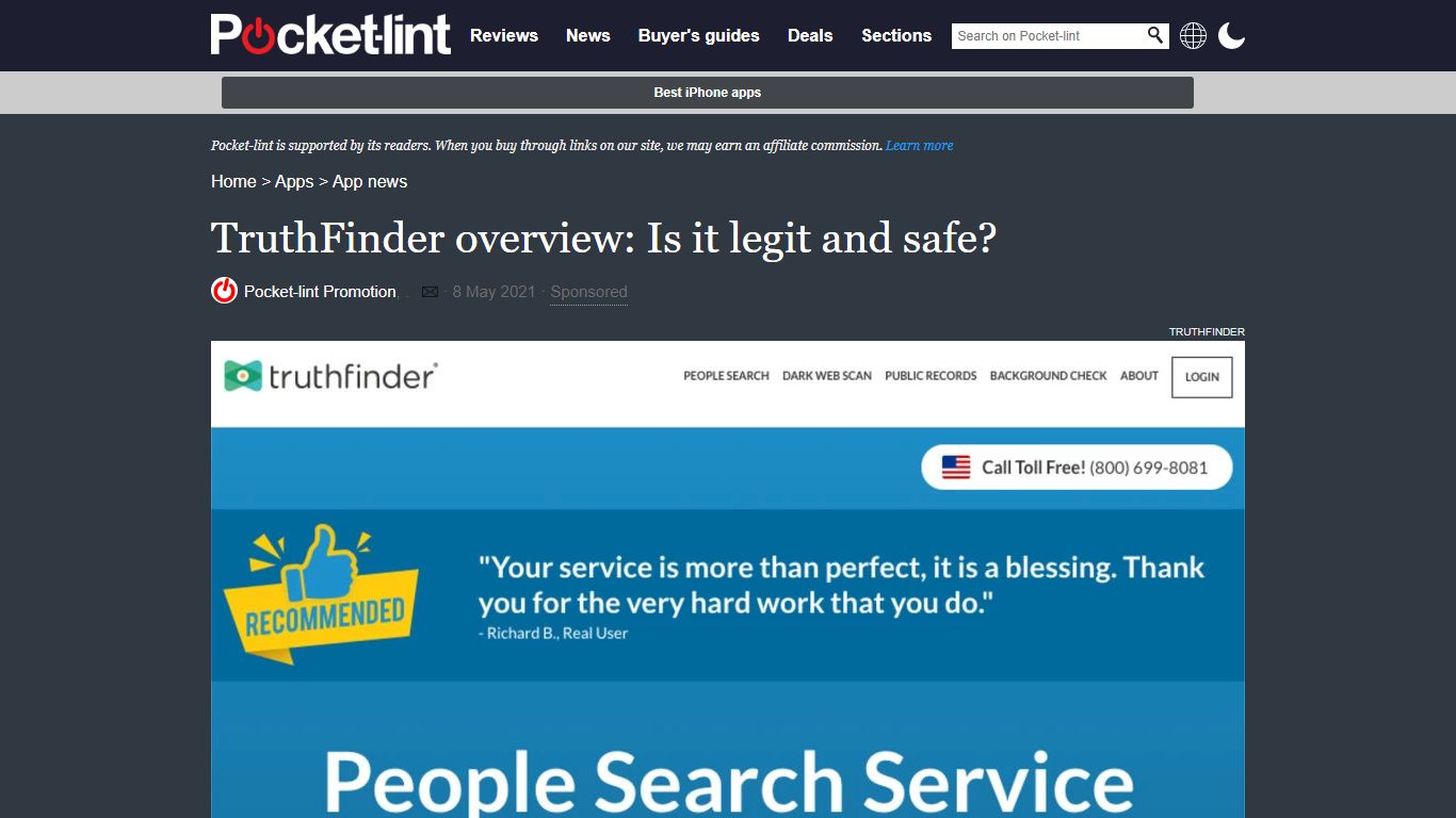 TruthFinder overview: Is it legit and safe? - Pocket-lint